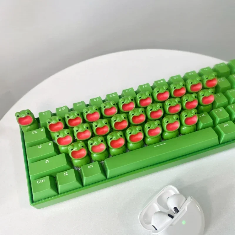 Game Zome Series Keyboard Customized Yellow Duck Frog Pig Acoustic Mechanical Keyboard Originality Game Office Cute Cat Keyboard