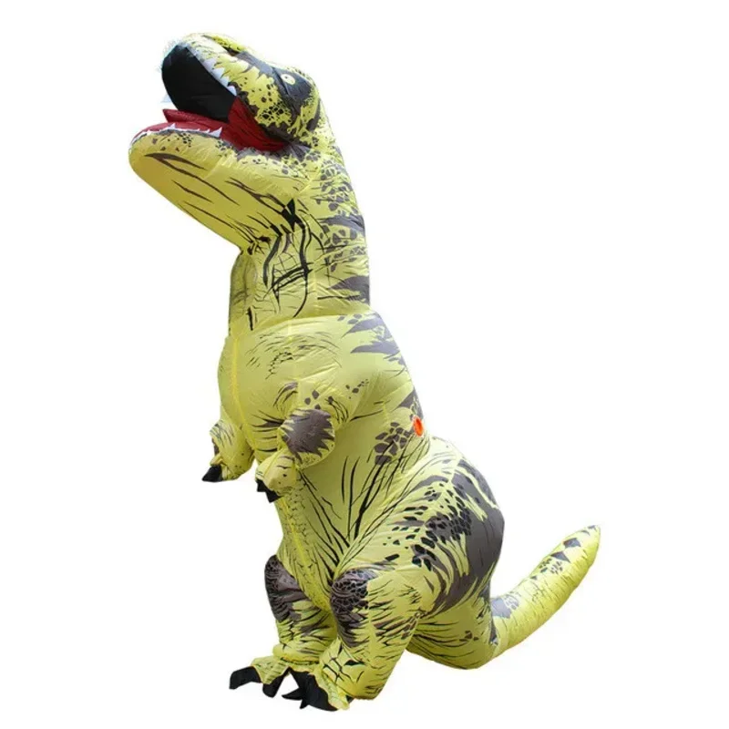 Adult Kids T-Rex Inflatable Dinosaur Suit Dress Animal Party Dino Cosplay Carnival Halloween Event Suit For Man Woman MN11