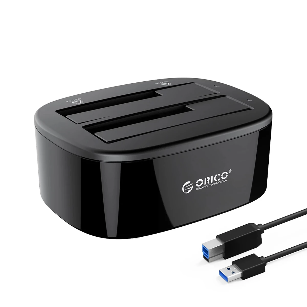 Stacja dokująca dysku twardego ORICO dla 2.5/3.5 Cal HDD SSD SATA na USB 3.0 stacja dokująca HDD z zasilaczem 12V3A — zdjęcie 2