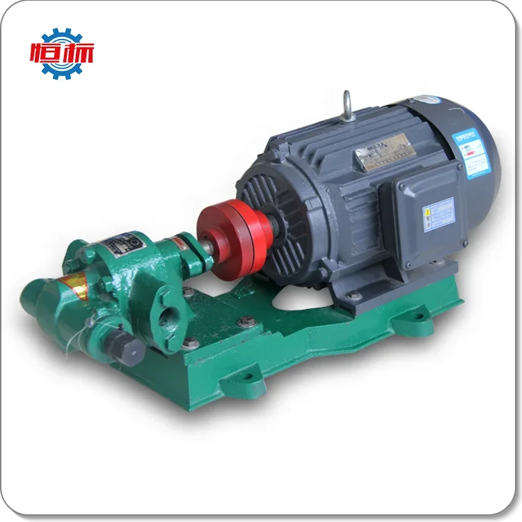Fuel Oil Transfer Pump Electric Gear Pump KCB Cast Iron ISO Seal Double Gears 380v 3phase or 220v Single Phase 45# Steel 1.5KW view 3