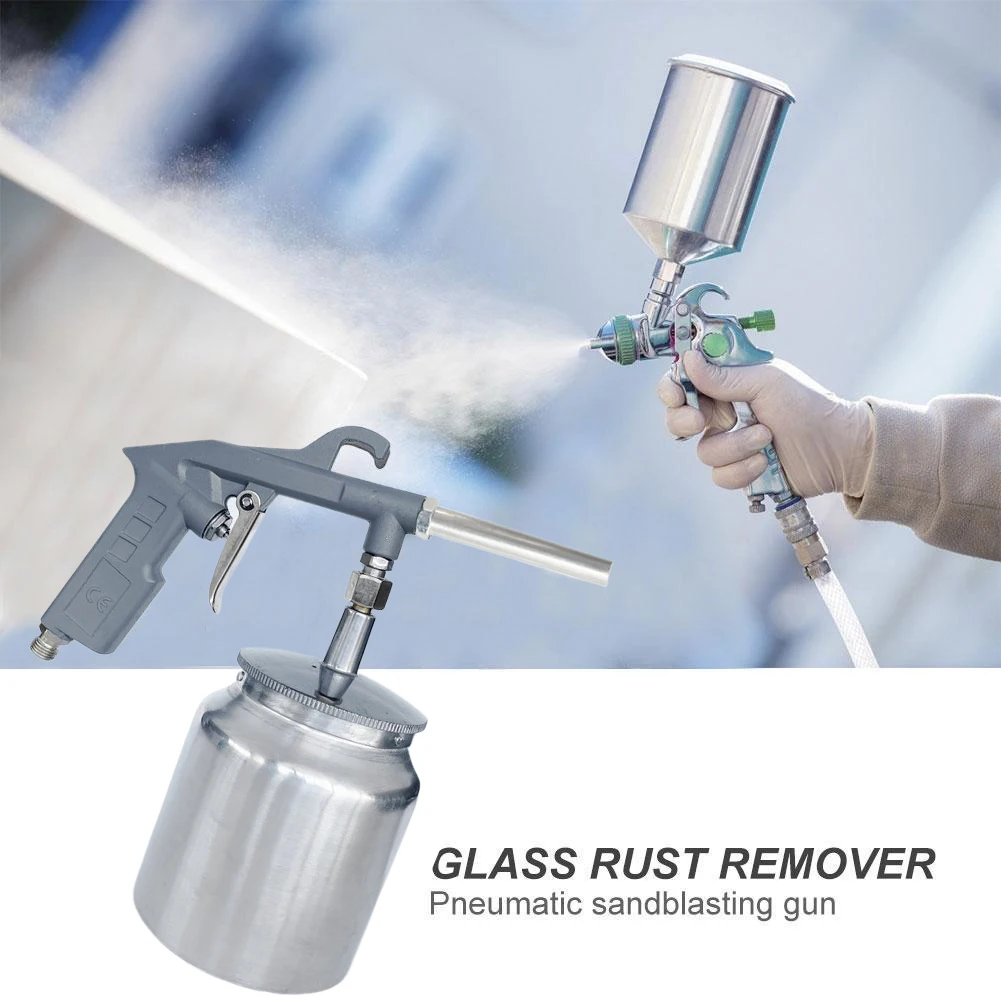 750 مللي أداة بندقية رذاذ الرملي 2.5bar مسدس السفع الرملي المحمول الهوائي 1/4 بوصة آلة تفجير الرمل لإزالة الصدأ #6