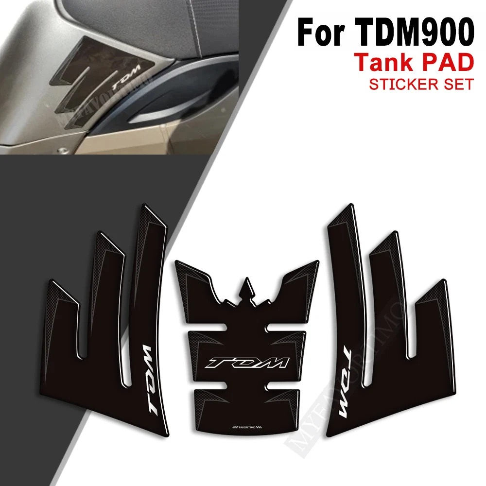 

TDM900 Motorcycle Tank Pad Fairing Fender Emblem Badge Stickers Protector Decals For Yamaha TDM 900