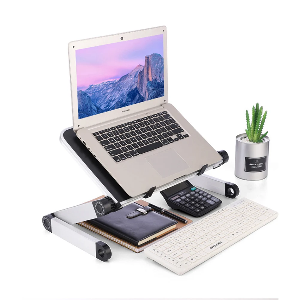 

Laptop Stand Desk Bracket Adjustable Height Riser Holder Tablet Mount Ergonomic Universal Sturdy Ventilated Cooling