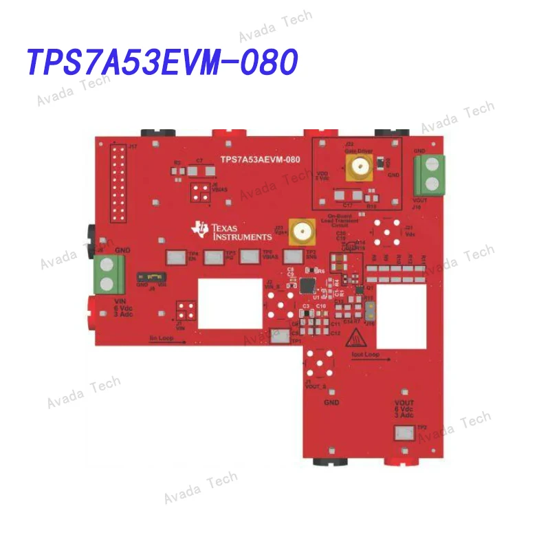 

Avada Tech TPS7A53EVM-080 TPS7A53A evaluation module for 3-A, low-noise, high-accuracy LDO voltage regulator