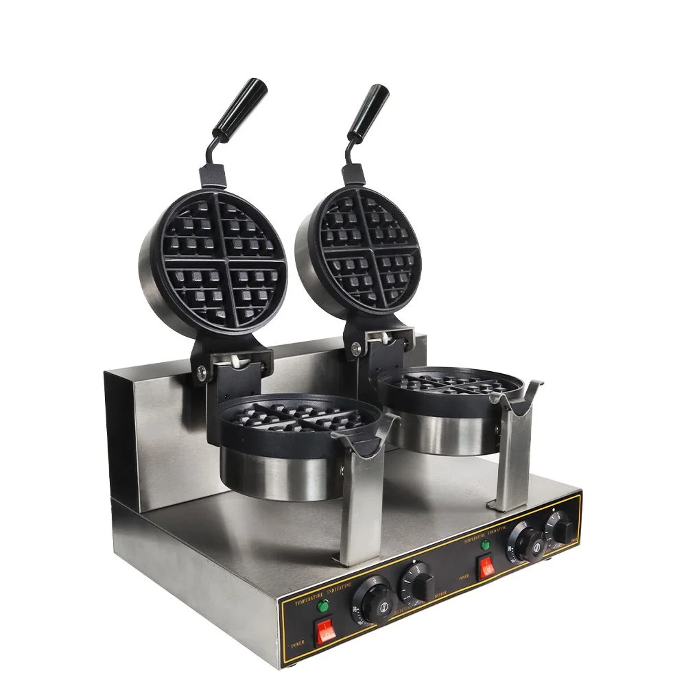 Double Electric Mini Belgian Waffle Maker Professional Wholesale Waffle Maker Commercial Waffle Maker Machine for Sale