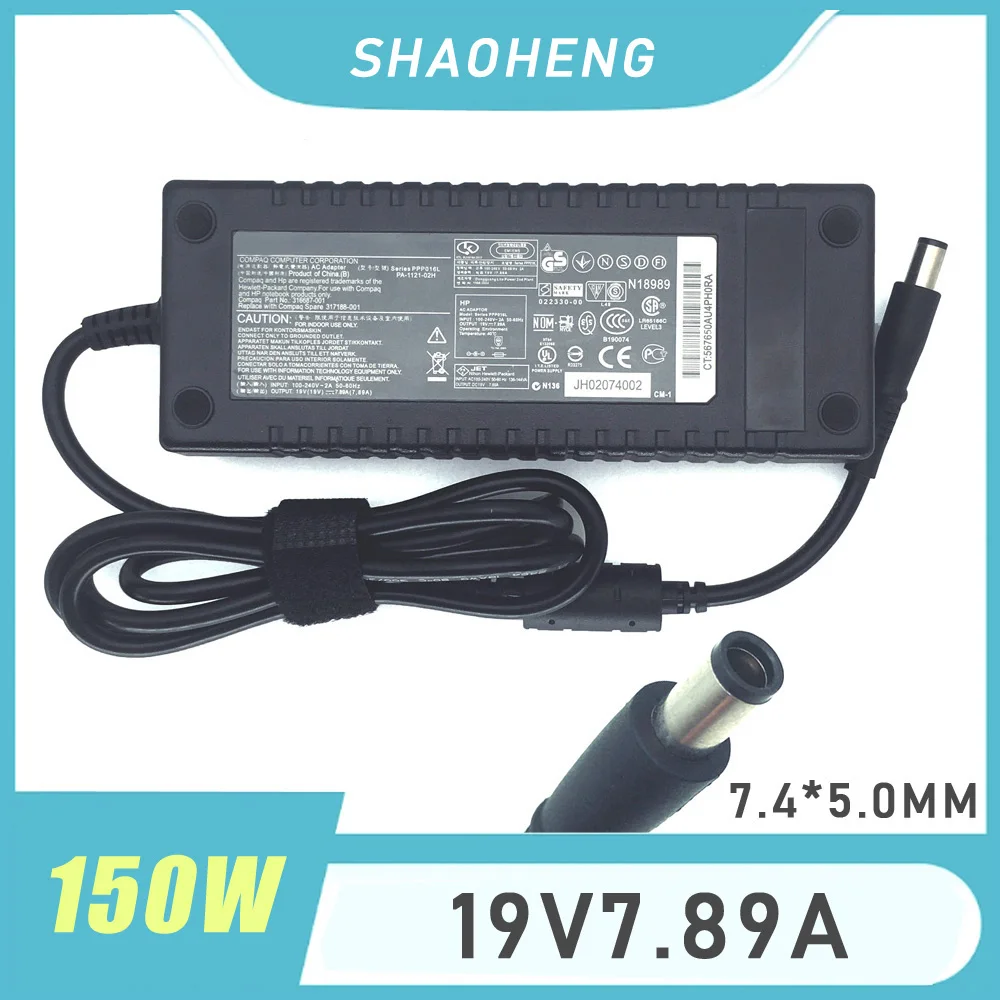 Cargador de CA genuino de 19V y 150W para portátil HP 391174-001 384023 481420-001 DC7800 DC7900 Compaq Elite 8000 8200 8300 Notebook