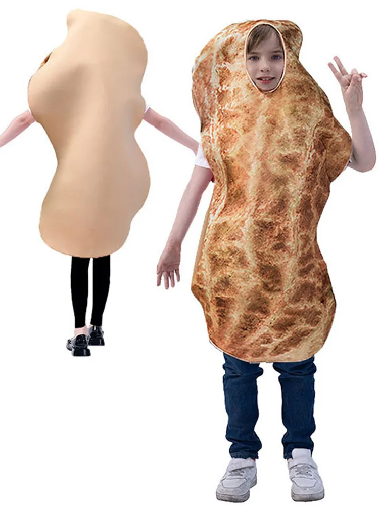 Fsia Enaçada de Amendoim para loween, Traje de Festa Maluco, Roupas de Performance em Palco, Moda Étnica Fena