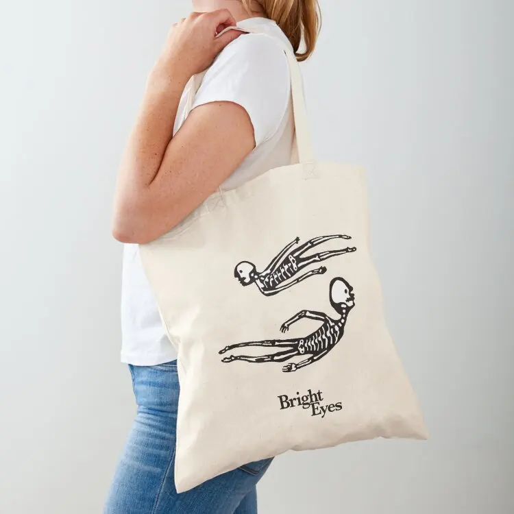 

Bright Eyes 'Every Day and Every Night' Flying Skeletons Tote Bag Shopper handbag Lady bags ecological bags