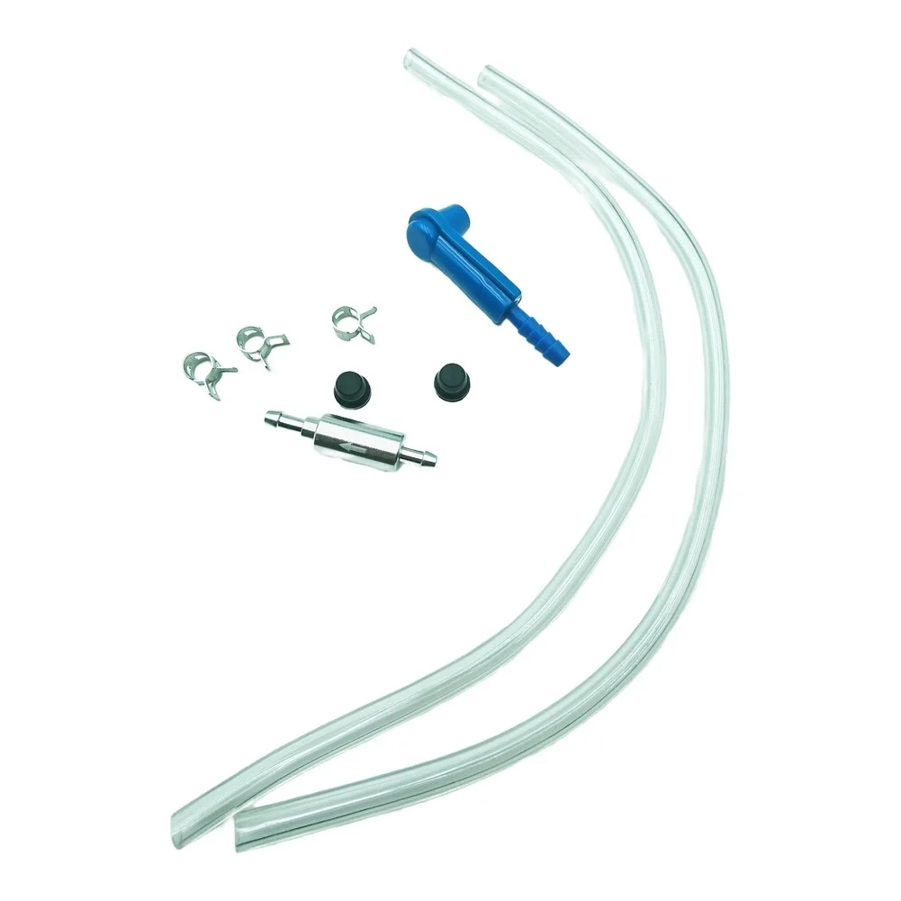 Brake Bleeder Kit With One-Way Check Valves Quick-Connect Hose For Motorcycle Hydraulic Brake And Clutch Fluid Changing