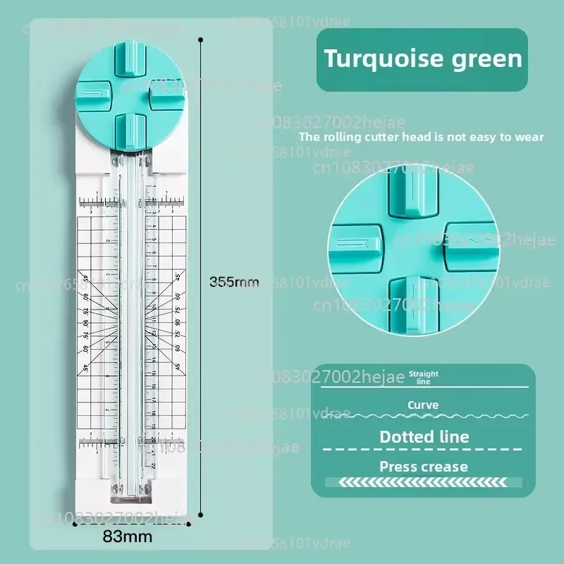 4-In-1 paper cutter, indentation wave, round , hole punch