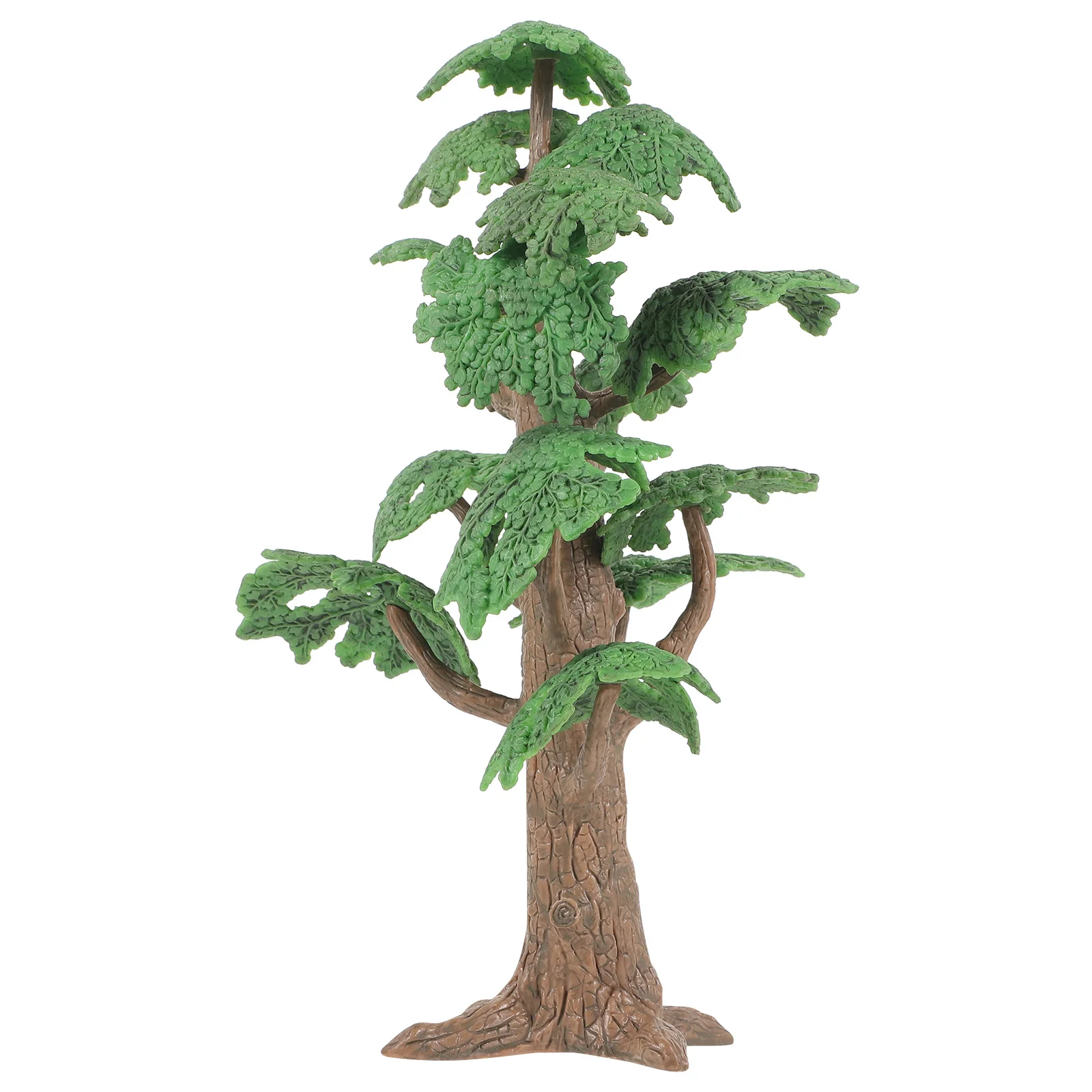 2 PC Trainsp Plants Cypress Tree Model Toy Room Green Landscape Maple Scenery Garden Child