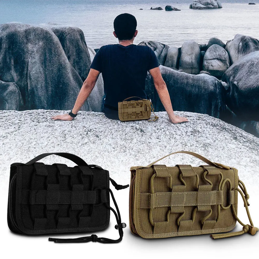 

Outdoor Tactical Wallet ID Card Holder Handbags Military MOLLE Credit Cards Organizer