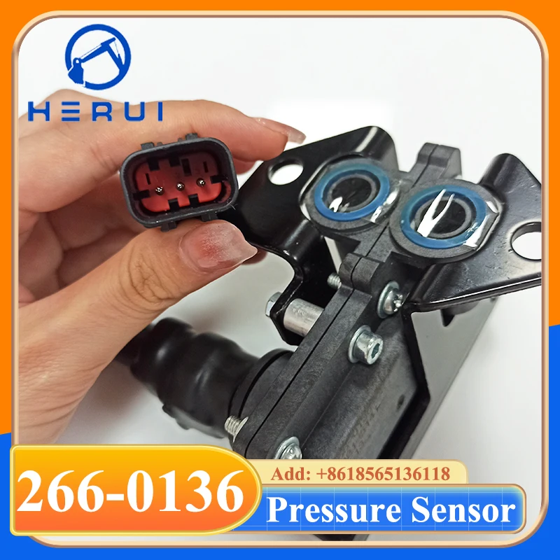 Excavator Accessories 266-0136 2660136 Intake Pressure Sensor for E312D E315D C4.2 C6.4 Engine