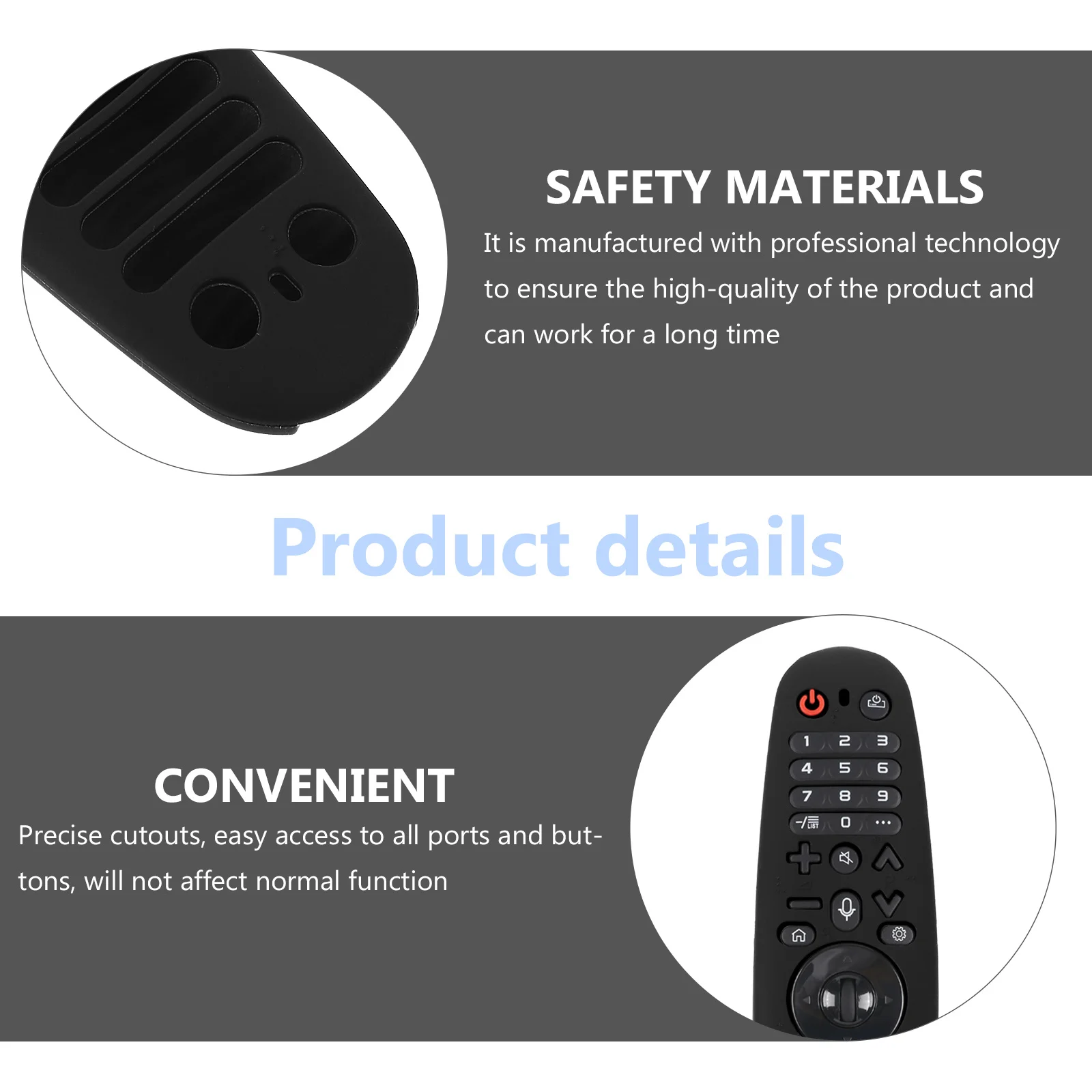 

Remote Control Cover Compatible for Mr650 Mr18ba Mr19ba Silicone Case Protective Anti-Drop Controller Cover