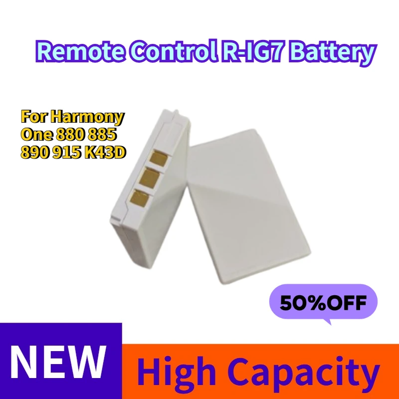 

950mAh Remote Control R-IG7 Battery for Harmony One 880 885 890 915 K43D