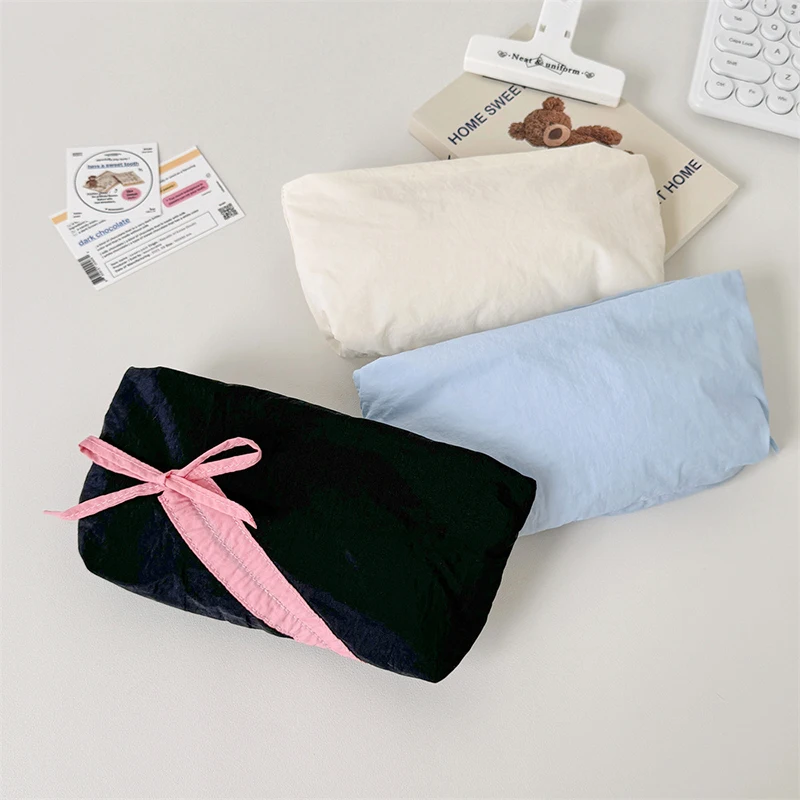 Trousse à Crayons à Nministériels d Simple et Mignon, Sac de Rangement de Grande Capacité, Fournitures Scolaires