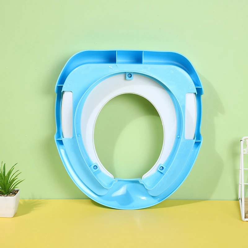 PVC padded children\'s toilet seat portable auxiliary infant toilet toilet training toilet seat for male and female babies