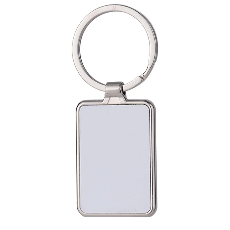 Metal Keychains Sublimation Blanks Love&Round&Rectangle Shapes Keyring Zinc Alloy Key Chains ForHeat Transfer Print LOGO