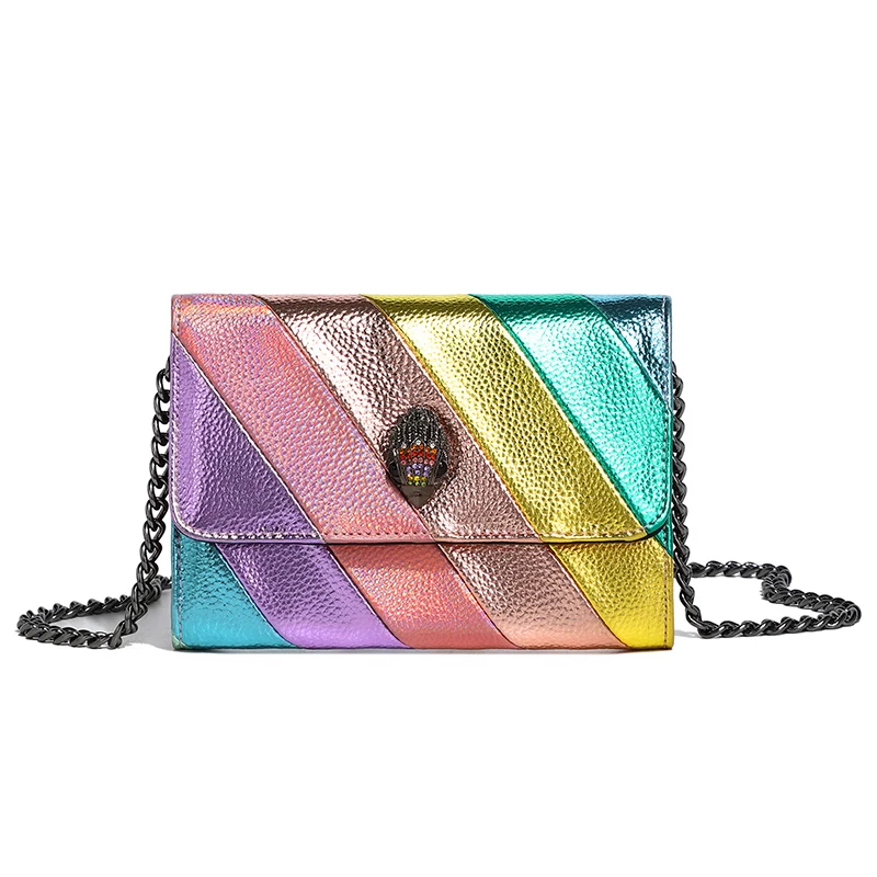 Kurt Geiger Luxury Brand Designer Shoulder Bag Fashion Colorful Crossbody Advanced Material Splice Retro Women\'s Bag Clutch Bag