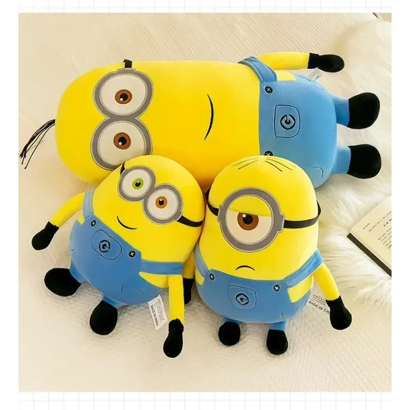 Hot Cute Minions Movie Characters Yellow Plush Toys Bob Stuart In Jeans Soft Dolls Toys & Hobbies Christmas Birthday Gifts