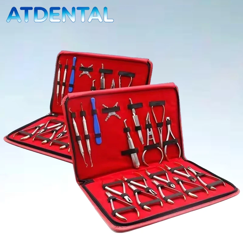 

18Pcs/Set TC Orthodontic Instrument Kit with Forceps for Dental Clinic Supply Dental Lab Tools