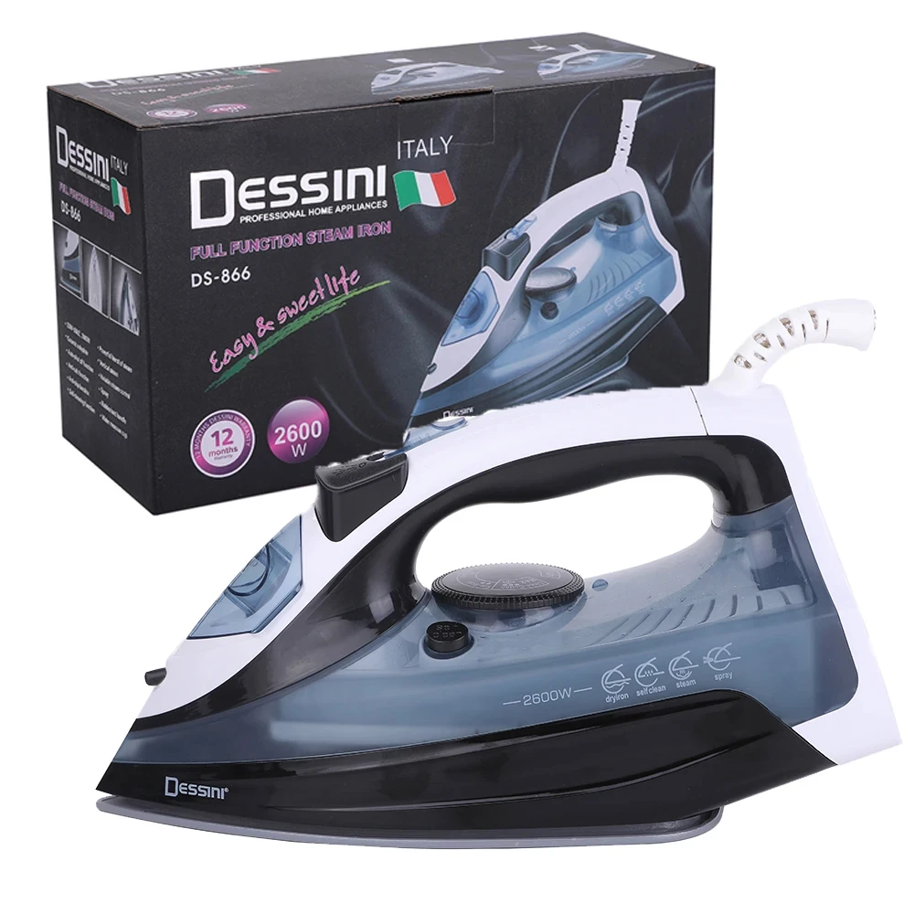 DESSINI-vaporizador eléctrico de cerámica para ropa, plancha de vapor de alta calidad para el hogar, 2600W