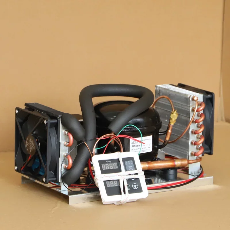 BD25 BD35A Mini Air-Cooled Integrated Unit Assembly 12V24V48V Start-Up Refrigeration Micro Air Conditioning Unit