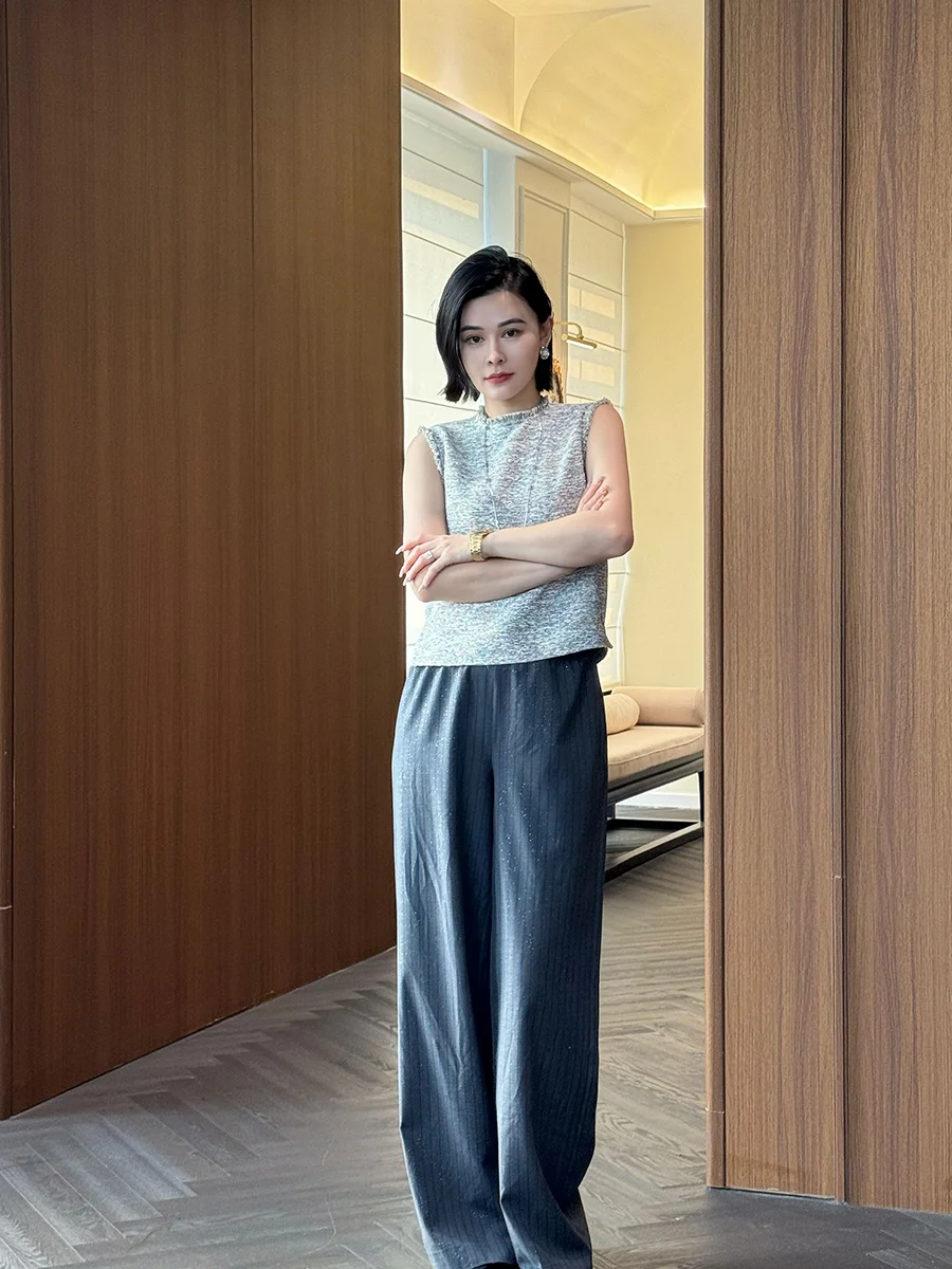 

Elegant Casual Women's Halter Neck Dress And Vest Set Spring Summer New Arrival Two-Piece Ensemble by Yuan Yiling