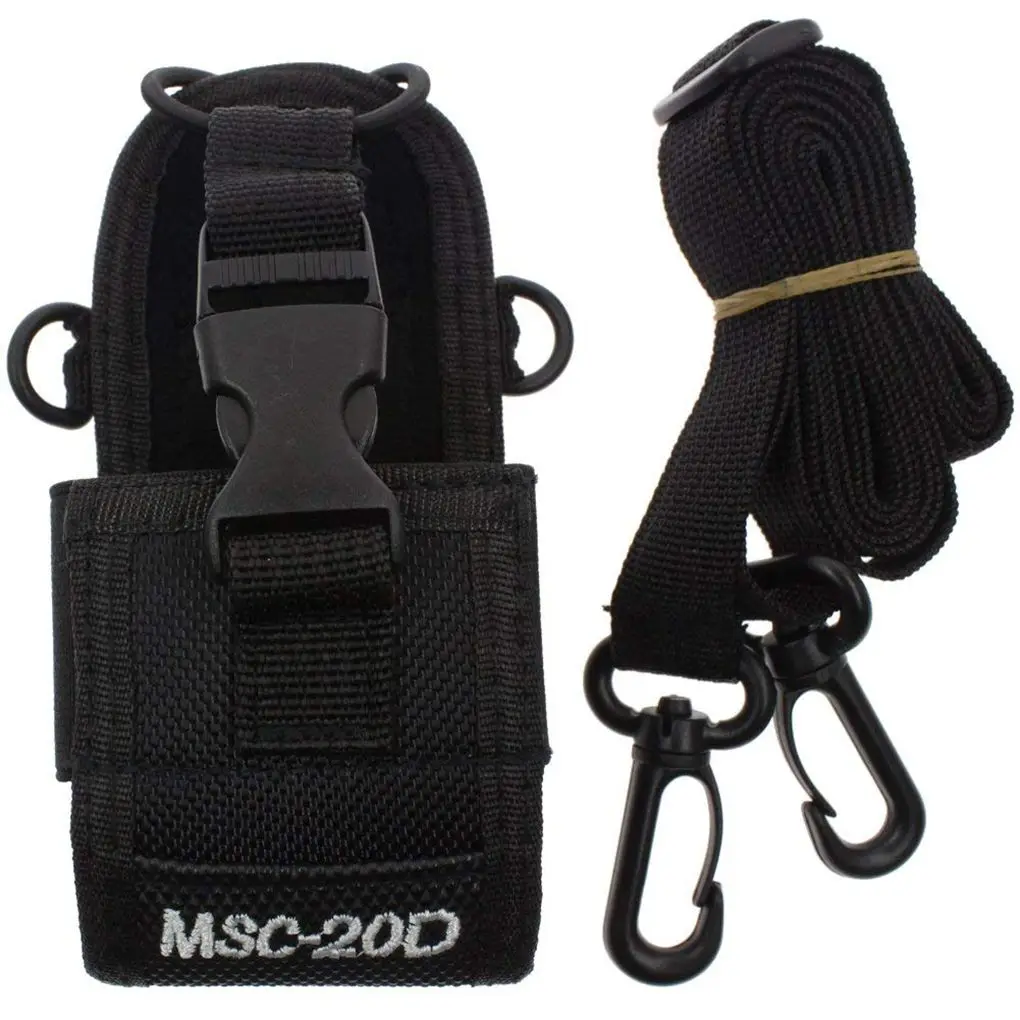 

New MSC-20D Nylon Bag Solid Color Wear-resistant Storage Bags Interphone Container Radio Holder Pouch for Hunting Camping