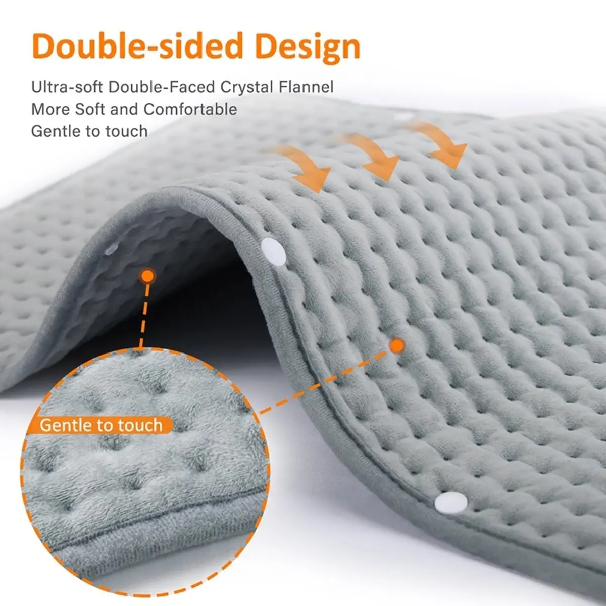 [HIHI] 9-Speed Electric Heating Pads for Shoulder Home Washable Winter Warm Blanket Timed Temperature Control UK Plug