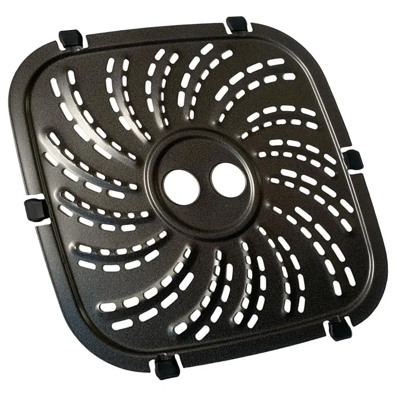 ABUD-6QT Air Fryer Pan For Powerxl Vortex Pro Air Fryer Plus 6QT, Upgraded Air Fryer Pan/Crispy Pan/Tray/Grill/Grating