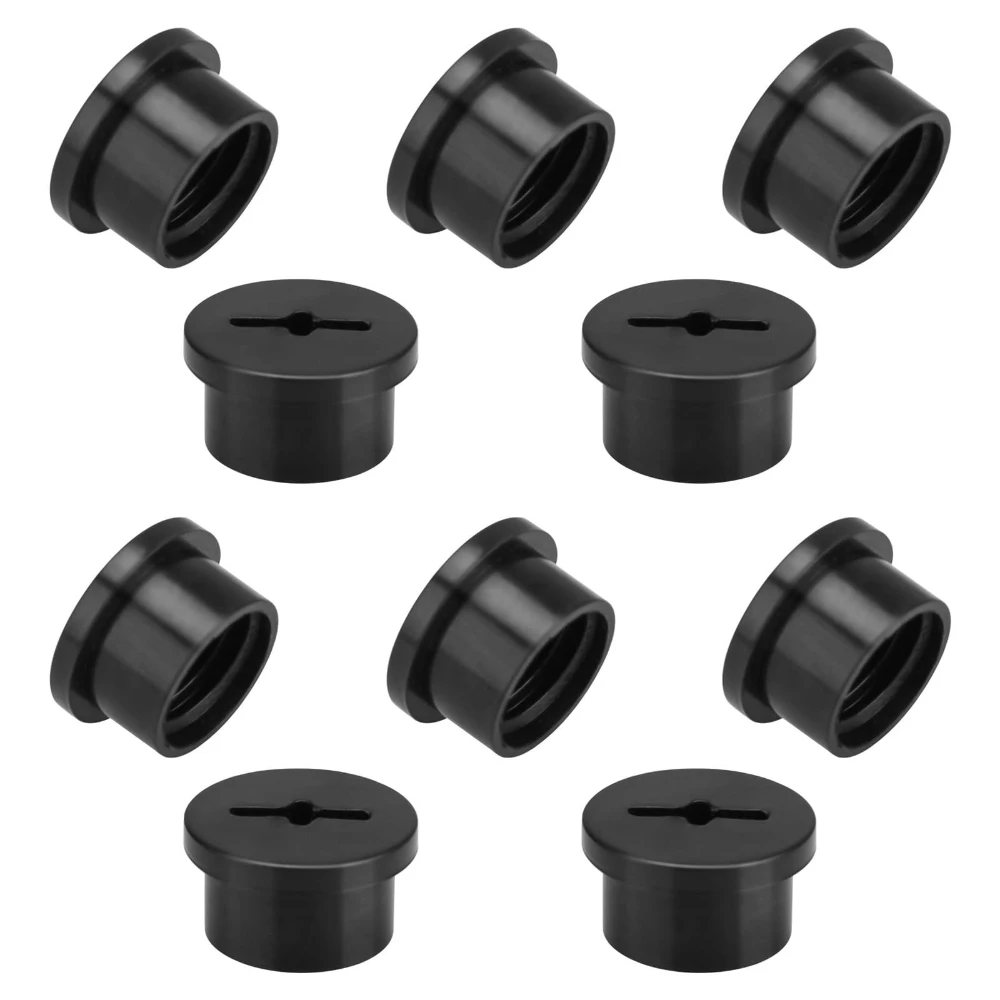 

10pcs Plastic Screw Caps Cylindrical Plugs Threaded Plugs Rugby Helmet Accessories M10 Nuts Screw Caps Furniture Hardware