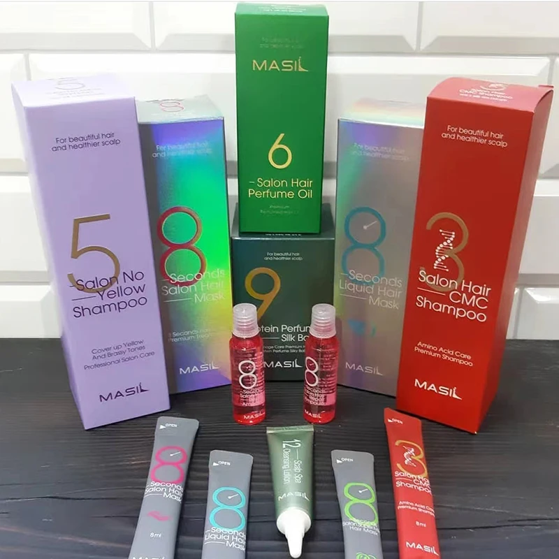 MASIL Hair Mask NO6 7 8 10 Salon Shampoo Lactobacillushair Perfume Hair Cream Conditioner Anti Hair Loss Repair Damage Hair Care