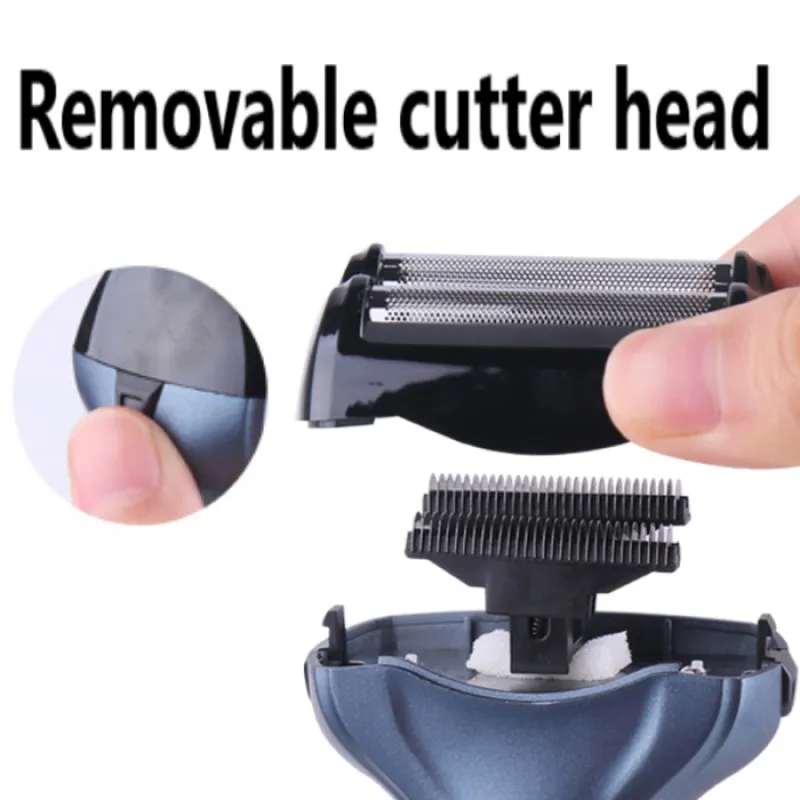 Kemei 3 In 1 Powerful Electric Shaver Facial Body Hair Trimmer Beard Shaving Machine Razor Nose Ear Hair Trimmer for Men KM-1433