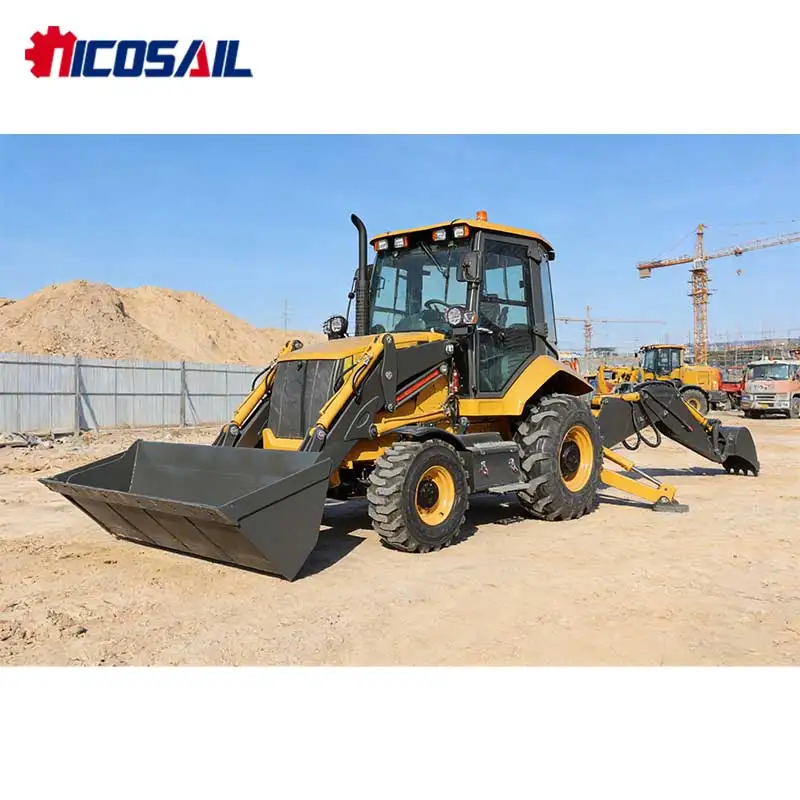 

Multipurpose Mining 3CX Backhoe Loader with - Anti-Roll Cab, Ideal for Pipeline/Drainage Ditch Excavation
