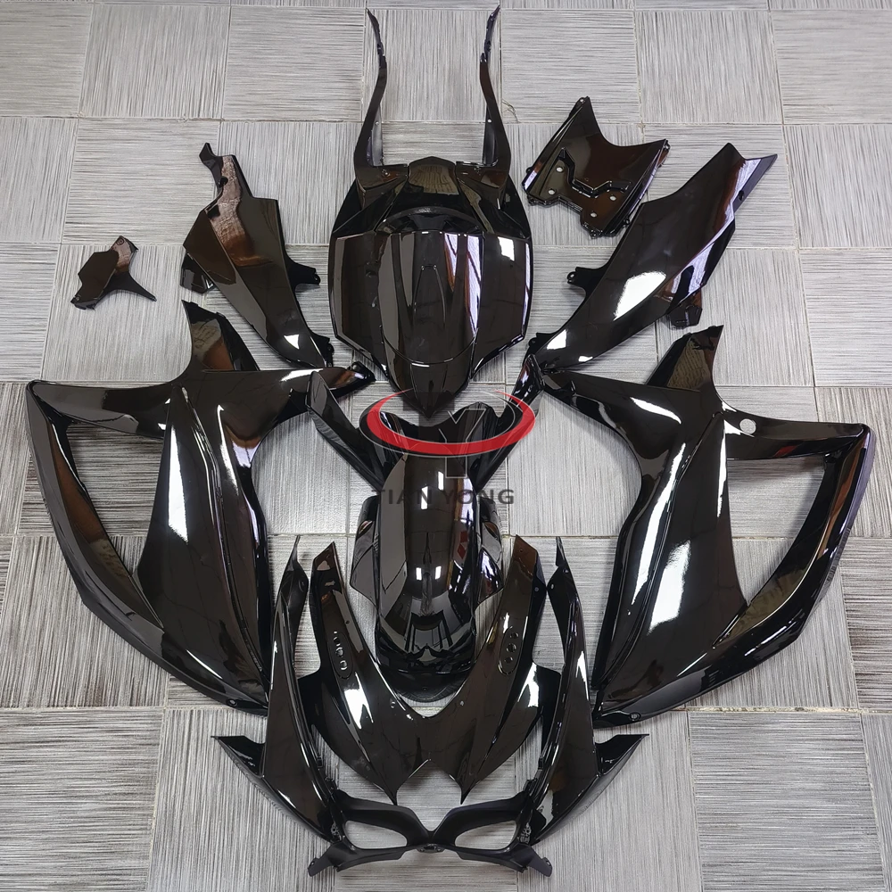 For GSXR600 GSXR750 GSXR GSX R 600 750 K8 2008 2009 2010 High Quality Full Fairing Bright black Bodywork Kit Customize Cowling