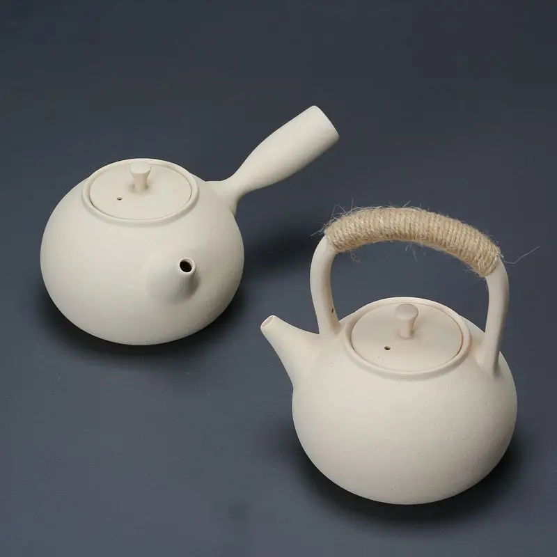 Heat-resistant White Mud Kettle Teapot Electric Pottery Stove Charcoal Stove Open Fire Special Time Kettle