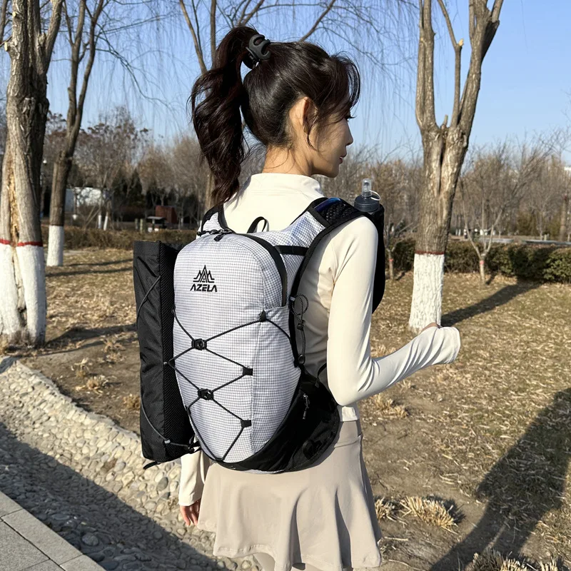 Hydration Backpack for Men Women Large Capacity Running Pack with Water Bottle for Hiking Cycling Fitness Outdoor Sports