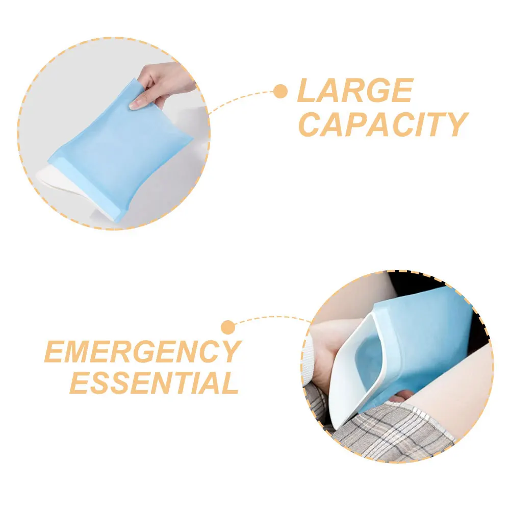 مرحاض محمول للسيارة والتخييم والسفر وحقائب مبولة للاستعمال مرة واحدة وحقيبة تبول للطوارئ بتصميم للجنسين مناسب للبالغين #5