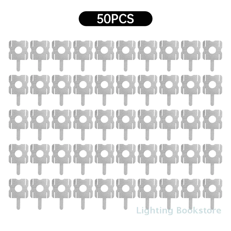 

50Pcs 4S 18650 Lithium Battery Pack Replace Spot Welding Nickel Sheet U-Shaped For Computer Battery Welding Tool Accessories
