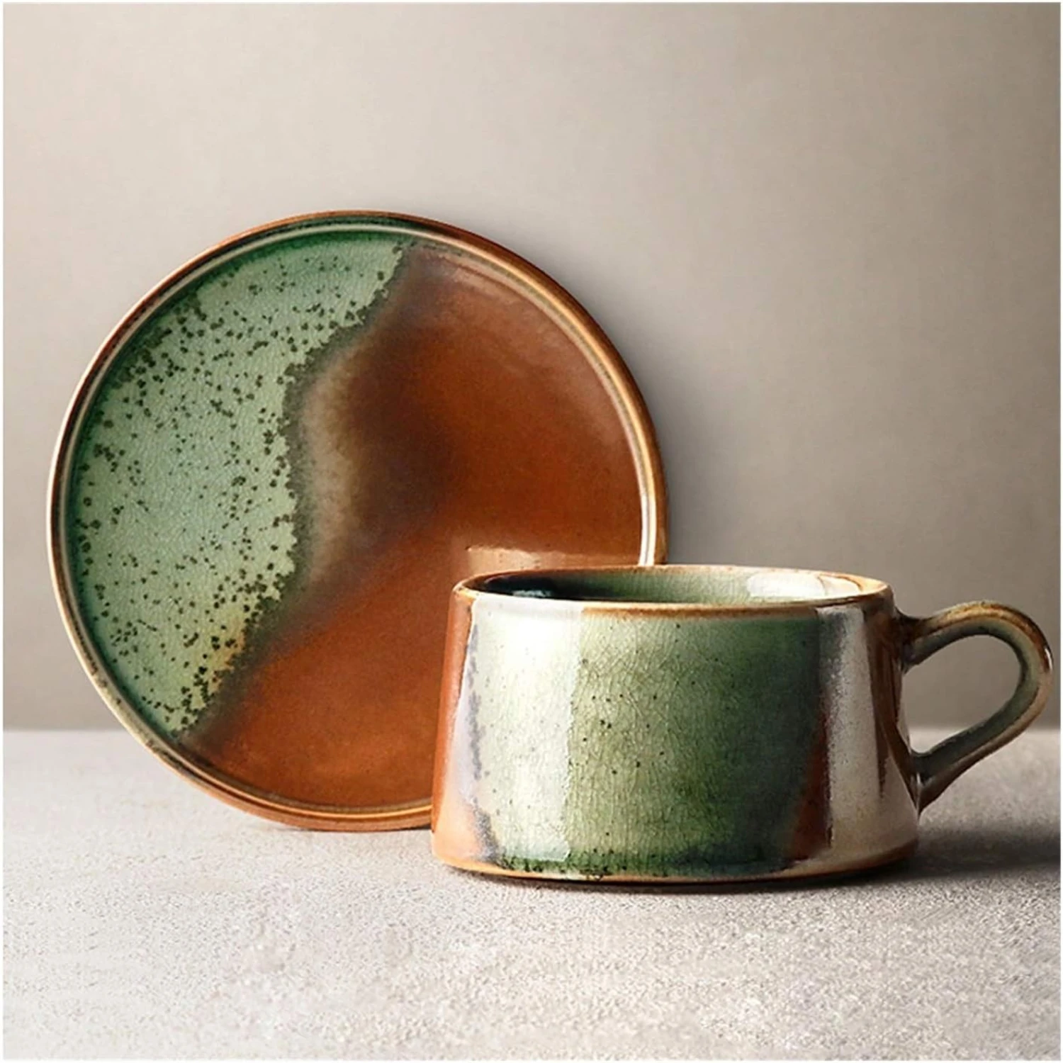 ition to Your Coffee Collection - Elegant Artisanal Ceramic Espresso Cup and Saucer - Exquisite Handmade Coffee Set - Premium Qu