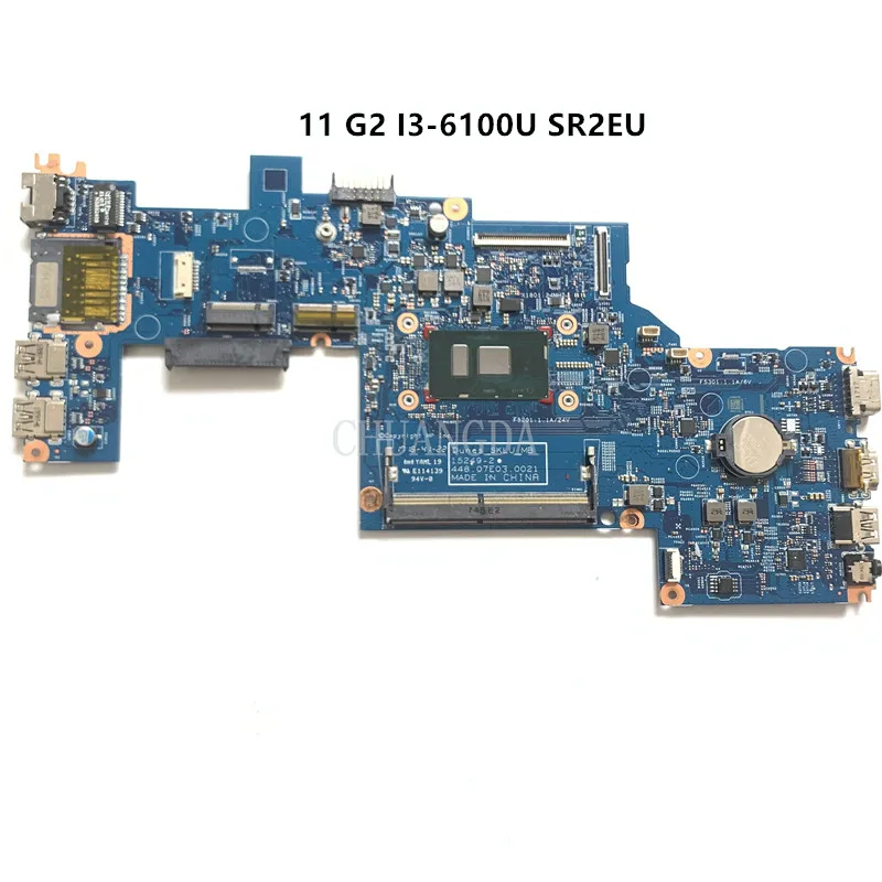 

For HP X360 11 G2 i3-6100U Notebook Mainboard 15249-2 448.07E03.0021 SR2EU DDR4 Laptop Motherboard