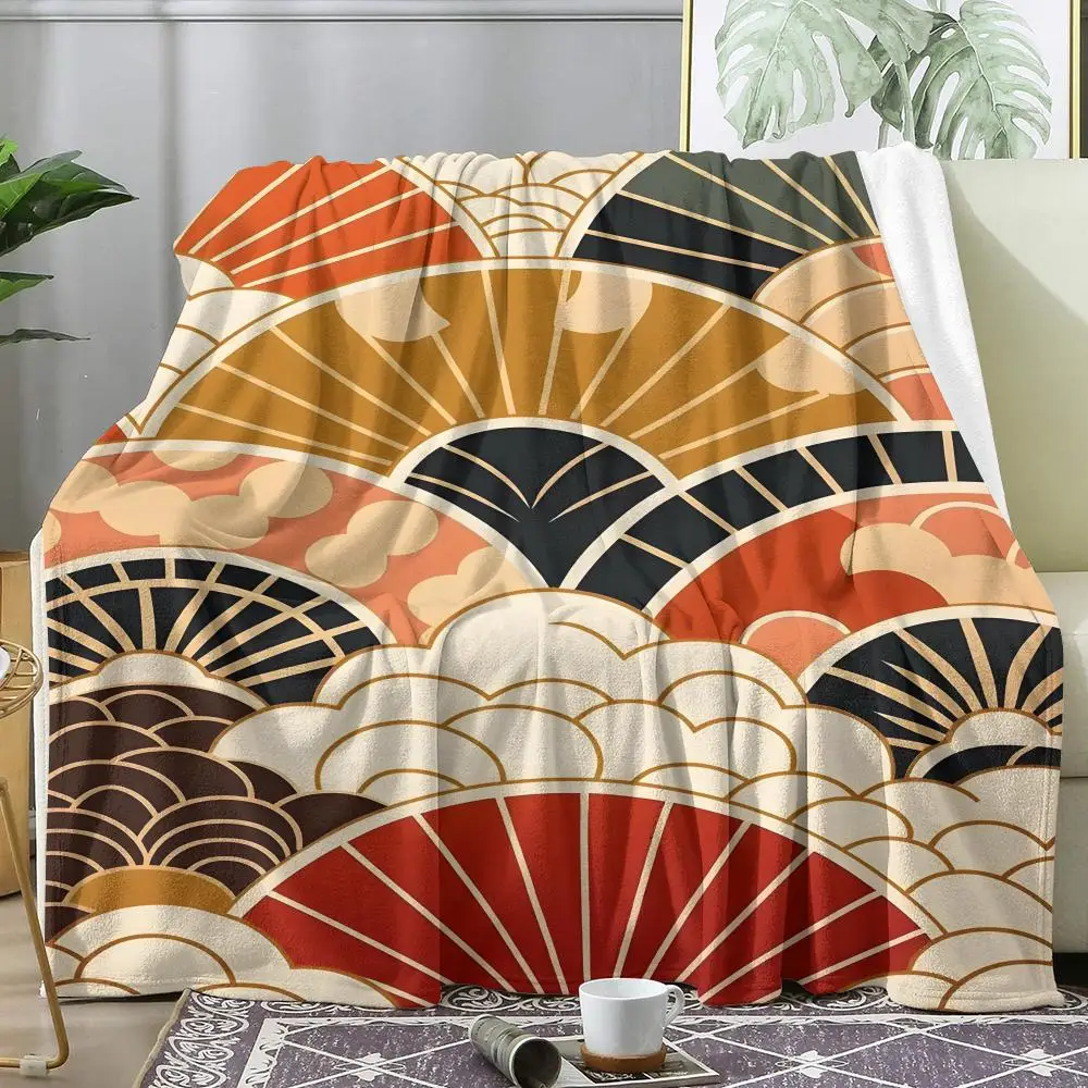 

Auspicious Clouds Throw Soft Flannel AC Blanket Lightweight Summer Nap Throw Cozy Blanket for Sofa Bed Travel Home