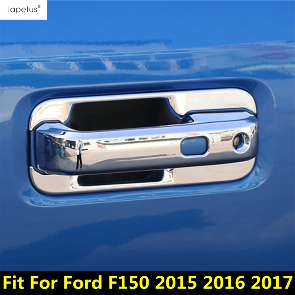 

Аксессуары для Ford F150 2015 2016 2017, боковая дверная ручка, рама для чаши, декоративная защитная крышка, накладка, ABS, хром, наружный комплект