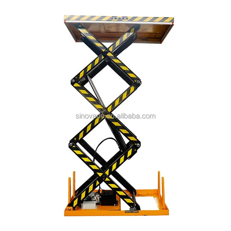 

1 2 4 6 8 10 T Ton Pit Mounted Platform Elevator 3 5 7 9 M Electric Stationary Hydraulic Scissor Lift Table with Fence Fences