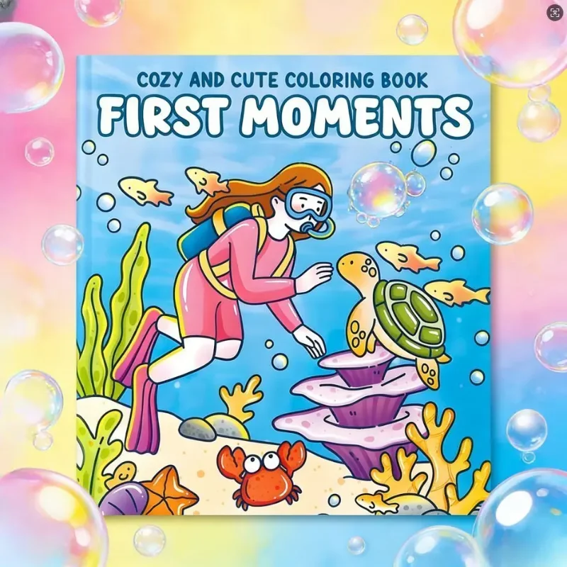 Livre de coloriage pour adultes : Premiers moments, activités douillettes et mignonnes, relaxation, art-thérapie, pratique de la pleine conscience