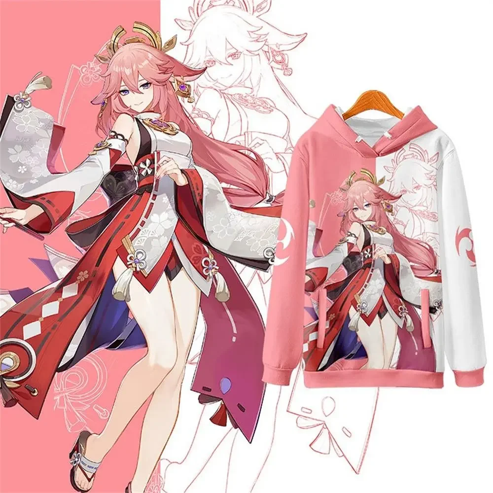 2023 3D genshin Impact printed Logo cosplay hooded Sweatshirt Women/Men Casual Hoodie Clothes harajuku casual hoodies men hoodi