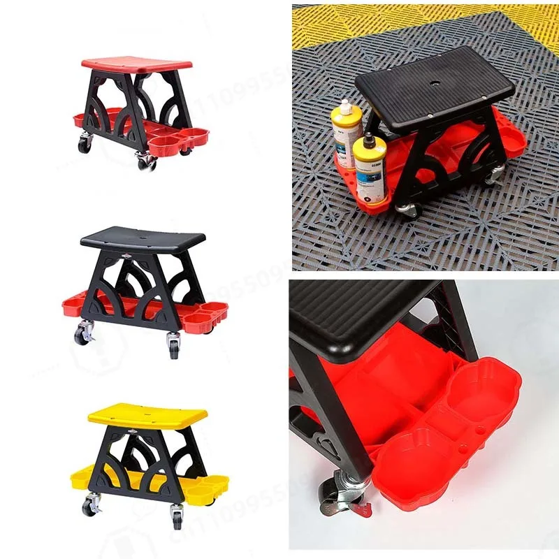 新型車用多機能チェア、ワックス研磨プロジェクト用メカニックチェア、カークリーパースツールチェア、モバイルクリーパーシート、洗車用品