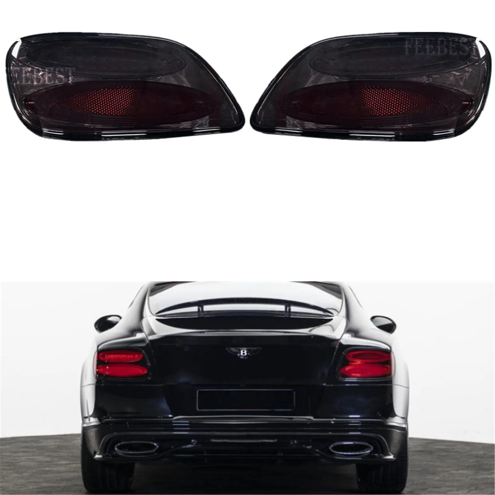 Car Tail Light Assembly For Bentley Continental GT 2012-2017 Black Rear Lamp Left Right Side Turn Signal Auto Parts 3W3945095AF