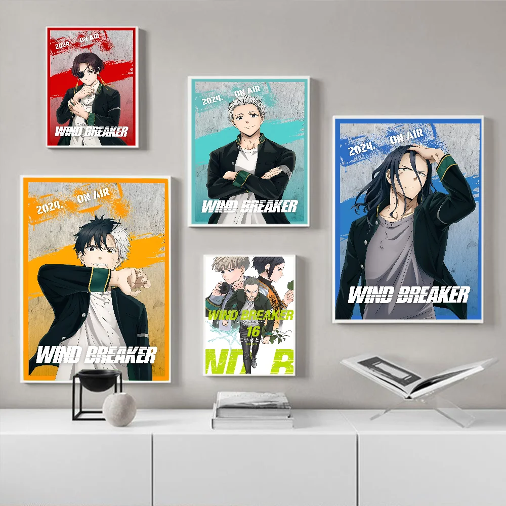 Anime WIND BREAKER Anime Posters Sticky HD Quality Wall Art Retro Posters for Home Kawaii Room Decor